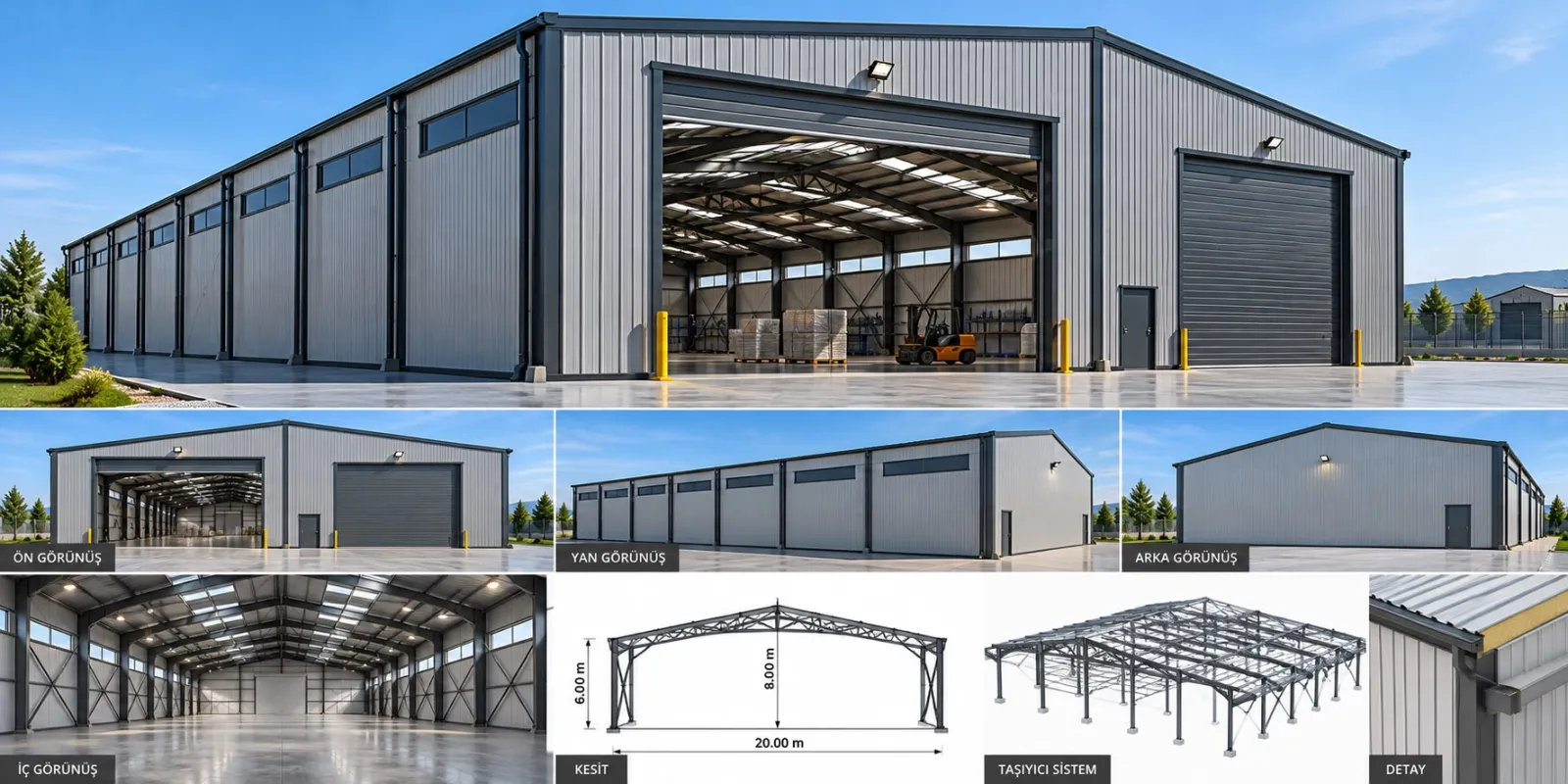 Çelik depo ve hangar