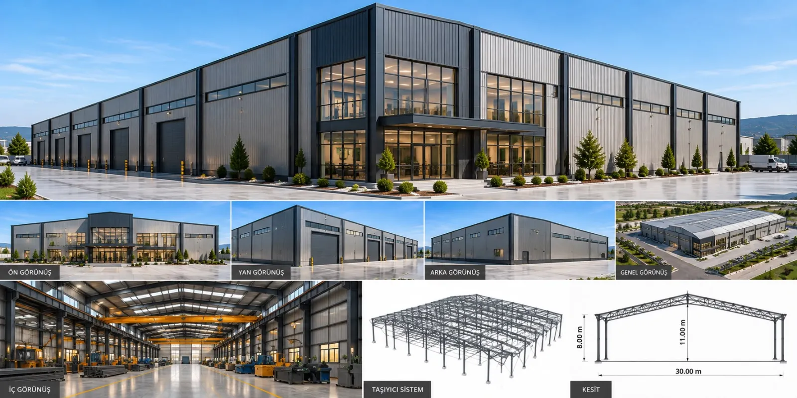 Çelik fabrika binası